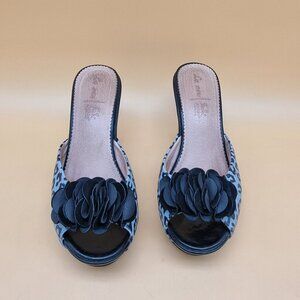 La new SAH Poron women's open toe mules SIZE 6 23.0 cm Made in Taiwan